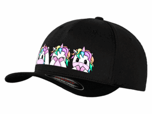 FLEXFIT®5 Panel Cap - RainbowUnicorn