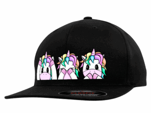 FLEXFIT® Original Flat Visor Cap - RainbowUnicornDK