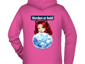 Mrs_Yaps Hoodie - Verden er kold - Pink, S