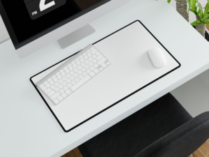 Custom Musemåtte med syet kant